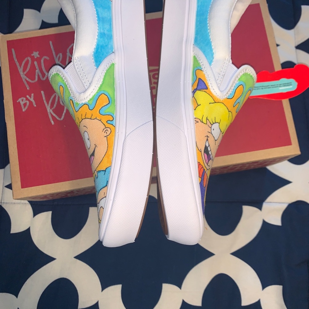 Custom Slip On Vans With Comfy Cush Insole - image 7